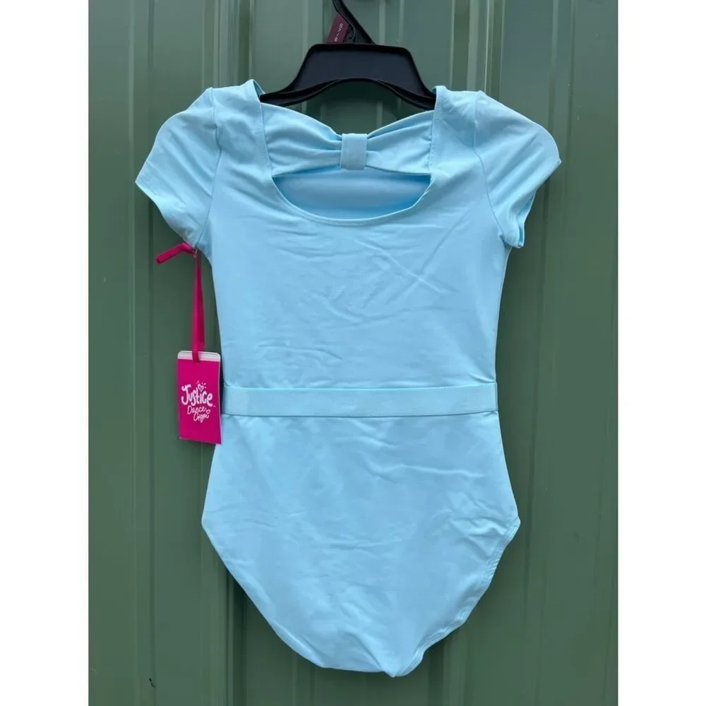 Justice Capsleeve Ballet Leotards With Ribbon Size S 7/8